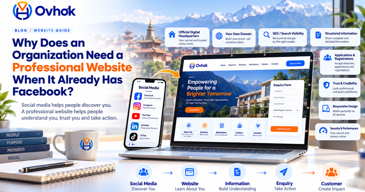 Why Every Organization Needs a Professional Website — Even If You Have Facebook