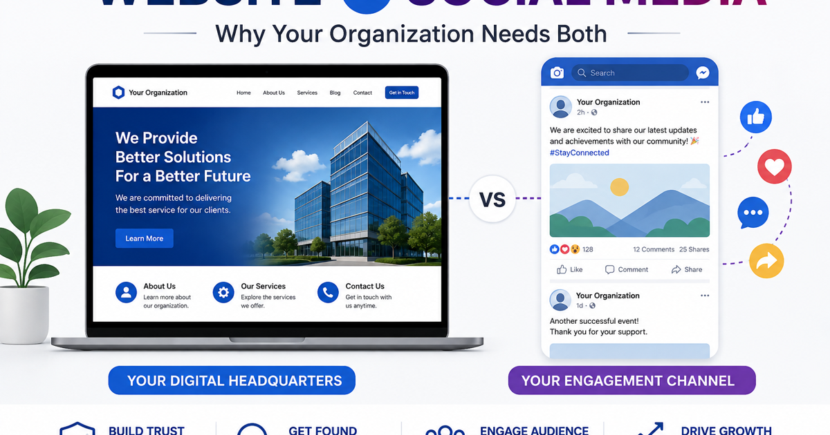 Why Every Organization Needs a Professional Website — Even If You Have Facebook